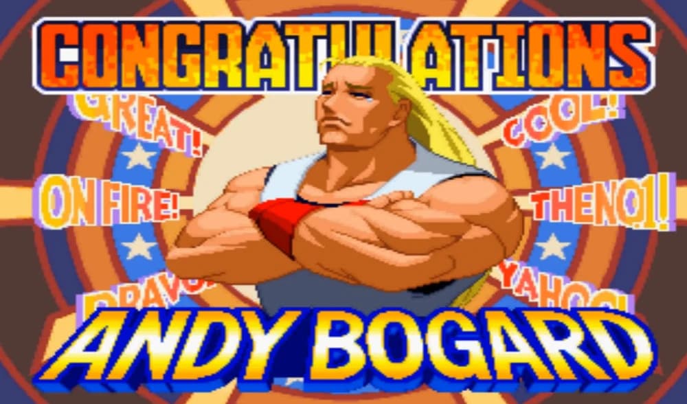 Andy Bogard from Real Bout Fatal Fury 2 (Image via SNK Corporation and Saxophones Blessing)