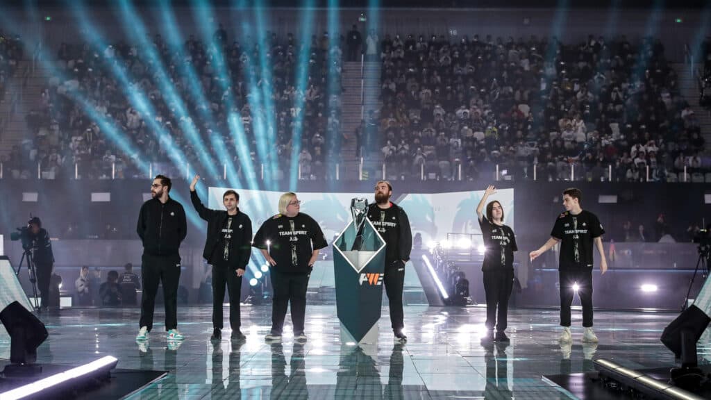 Team Spirit is the reigning Shanghai Major champions. (Photo via Perfect World)