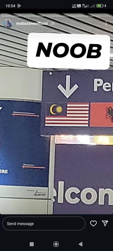 MobaZane's IG Story (Image via u/kalifreyjaliztik on Reddit)