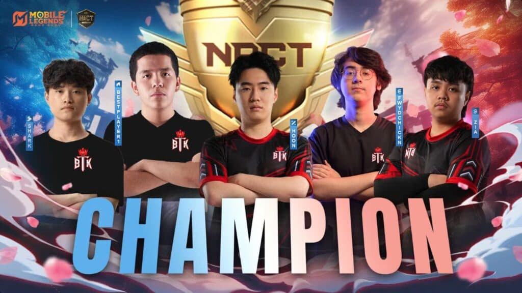 BTK Won the NACT Spring Season 2025 Event in North America. (Image via MLBB Esports YouTube)