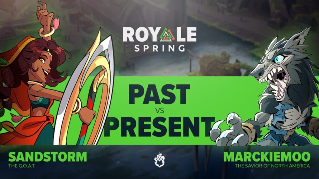 Sandstorm vs Marckiemoo at Spring Royale 2025 (image via Brawlhalla Esports)