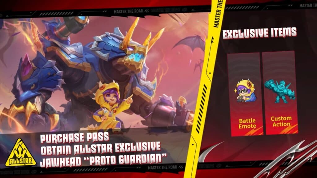 The ALLSTAR 2025 Pass will feature the Jawhead Proto Guardian skin (Image via MOONTON Games)