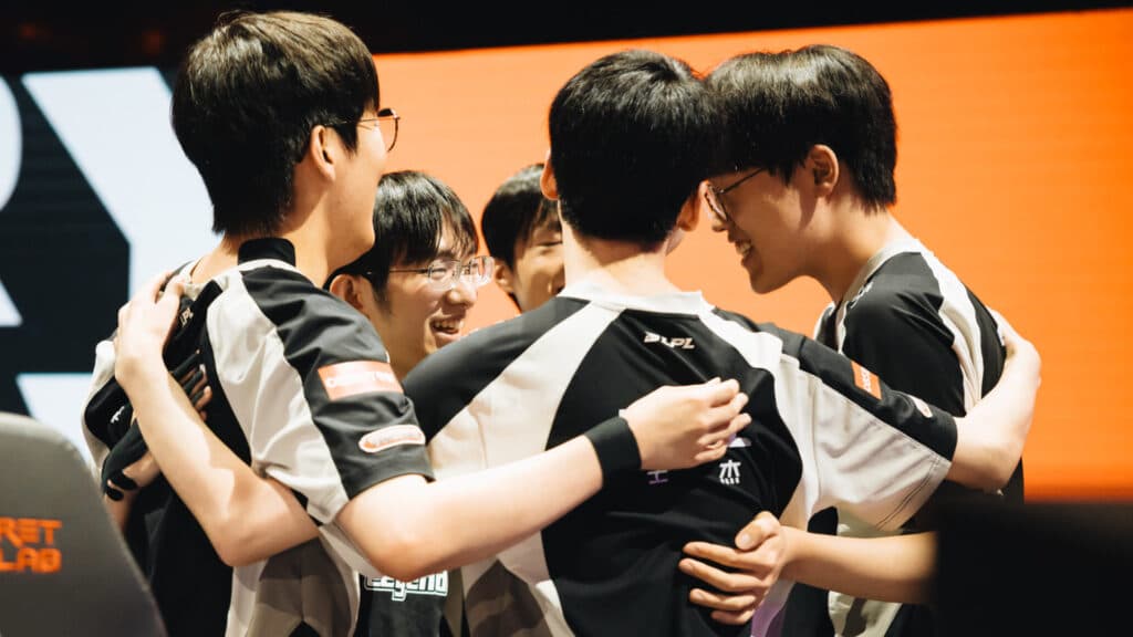 Anyone's Legends defeated Bilibili Gaming by 3-0 (Photo by Colin Young-Wolff/Riot Games)