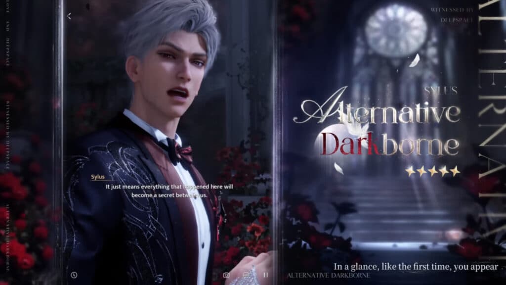 A preview of the new Alternative Darkborne Sylus 5-Star Memory in Love and Deepspace (Image via InFold Pte. Ltd.)