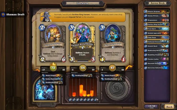 HearthArena Drafting Tool