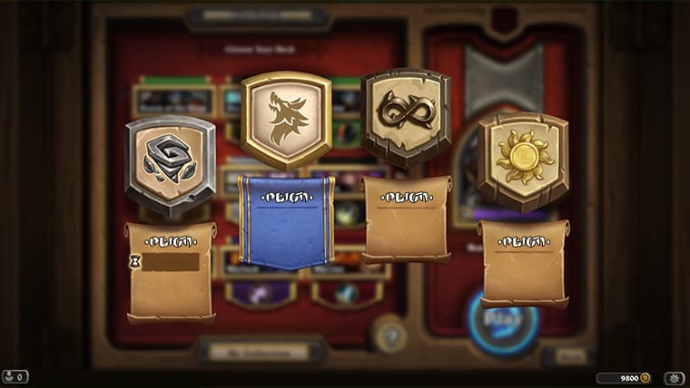 Hearthstone menu - Image via Blizzard
