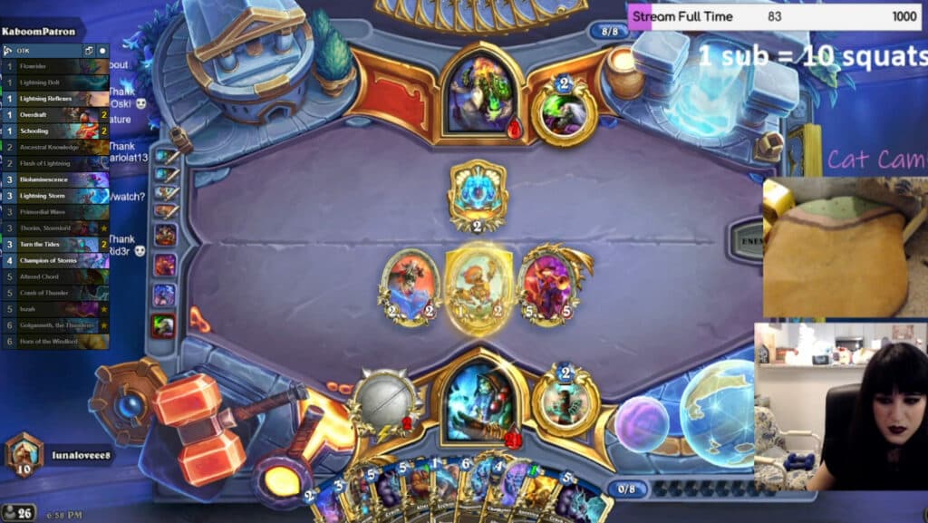Luna piloting OTK Shaman (Image via Luna)