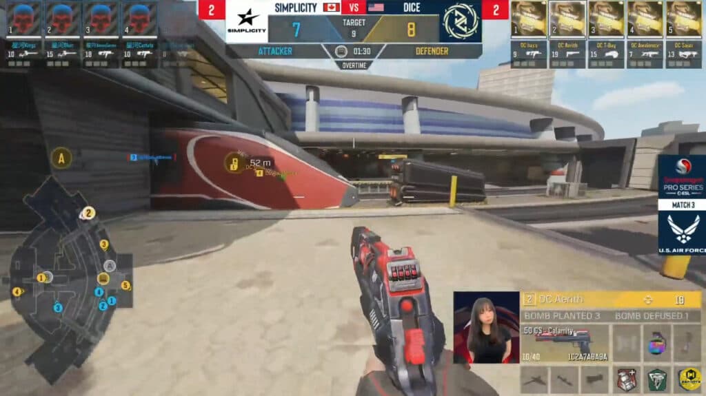 Dice versus Simplicity during Stage 4 of the CODM World Championship (Image via Activision Publishing, Inc.)