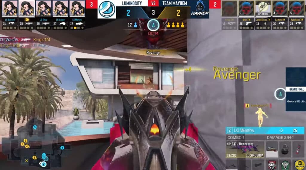 Luminosity versus Mayhem during CoD Mobile SPS Season 3 NA (Image via ESL Gaming)