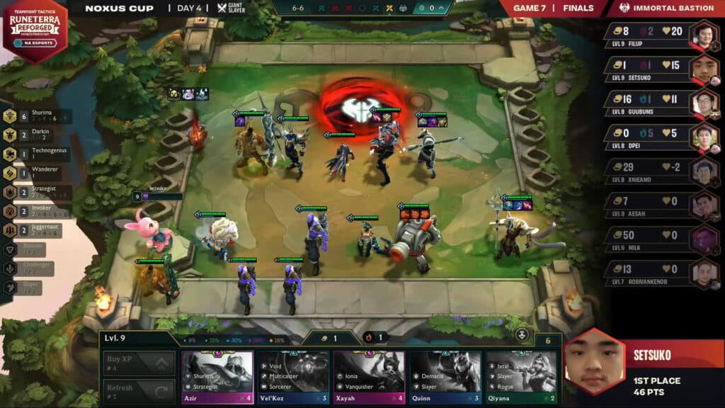 Setsuko wins the TFT Set 9.5 Noxus Cup (Image via Riot Games)