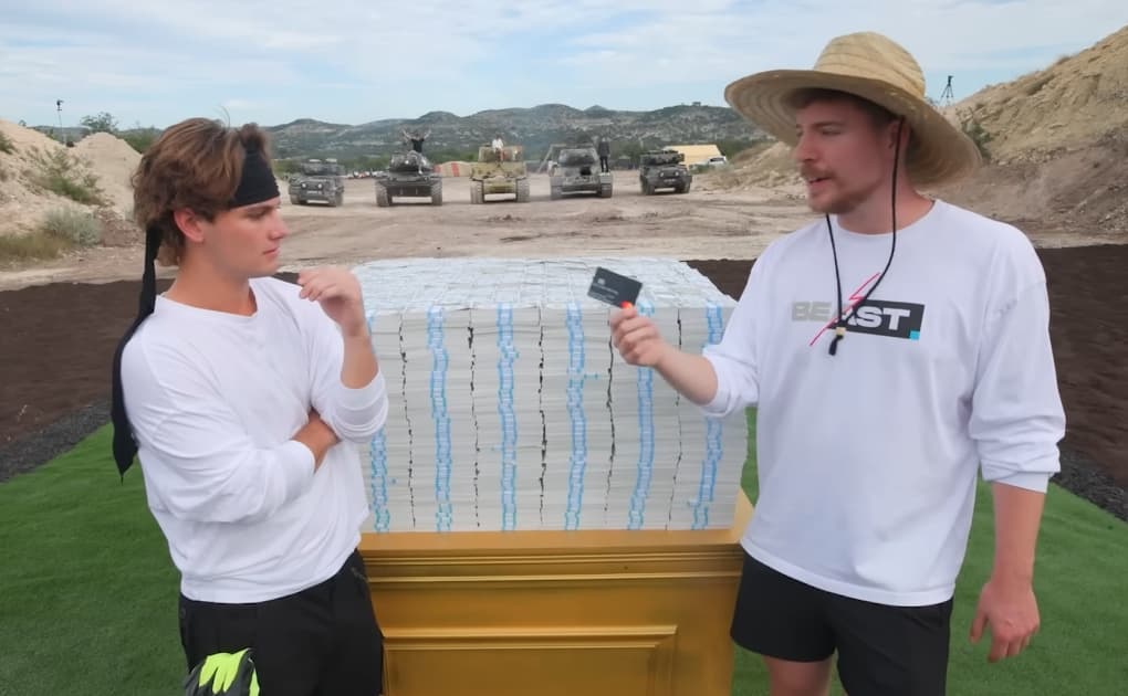 Blake from the Deadliest Laser Maze video returns for redemption (Image: MrBeast <a href="https://www.youtube.com/@MrBeast">YouTube</a>)