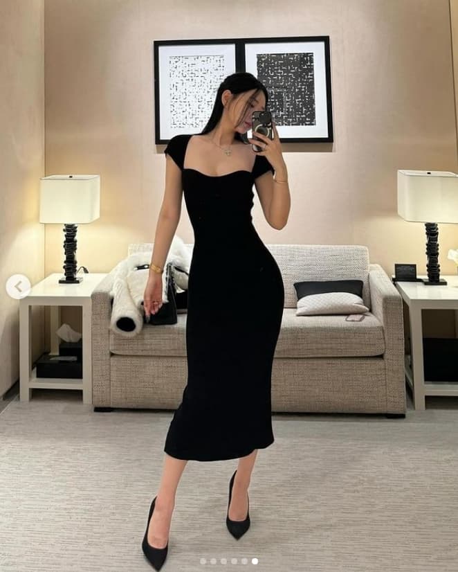 Shin Jae-eun the body model for Stellar Blade's Eve (via ZennyRT on Instagram)