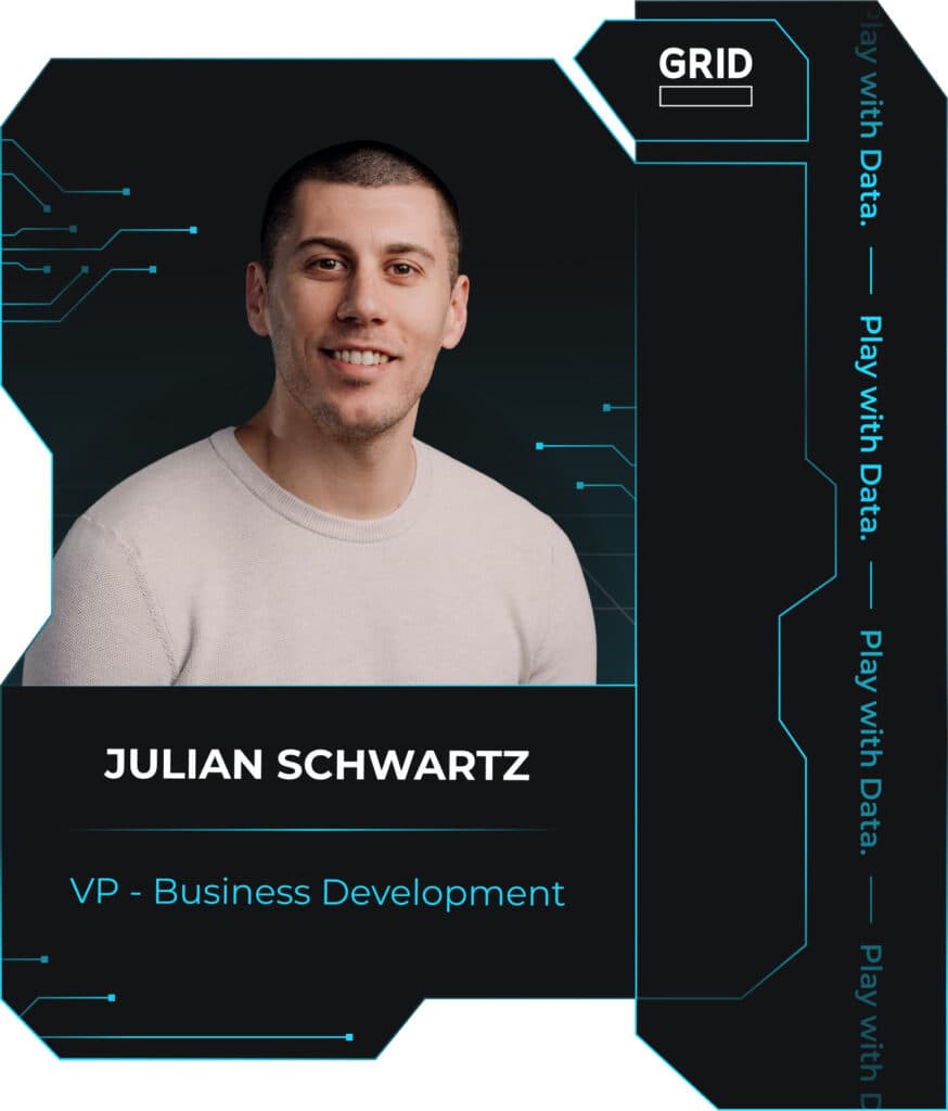 Julian Schwartz as the vice president of business development at GRID (Image via GRID)