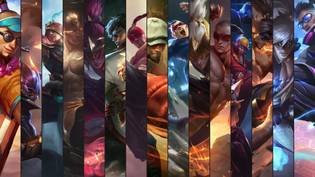 Lee Sin updated splash arts (Image via Riot Games)