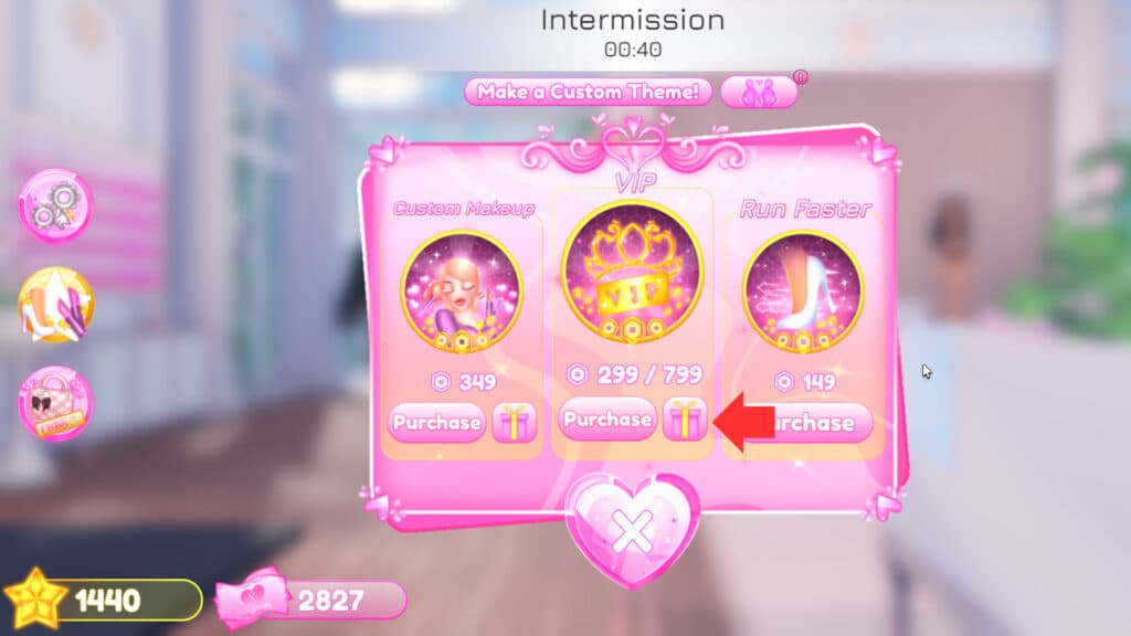 How to gift VIP to a friend in DTI.