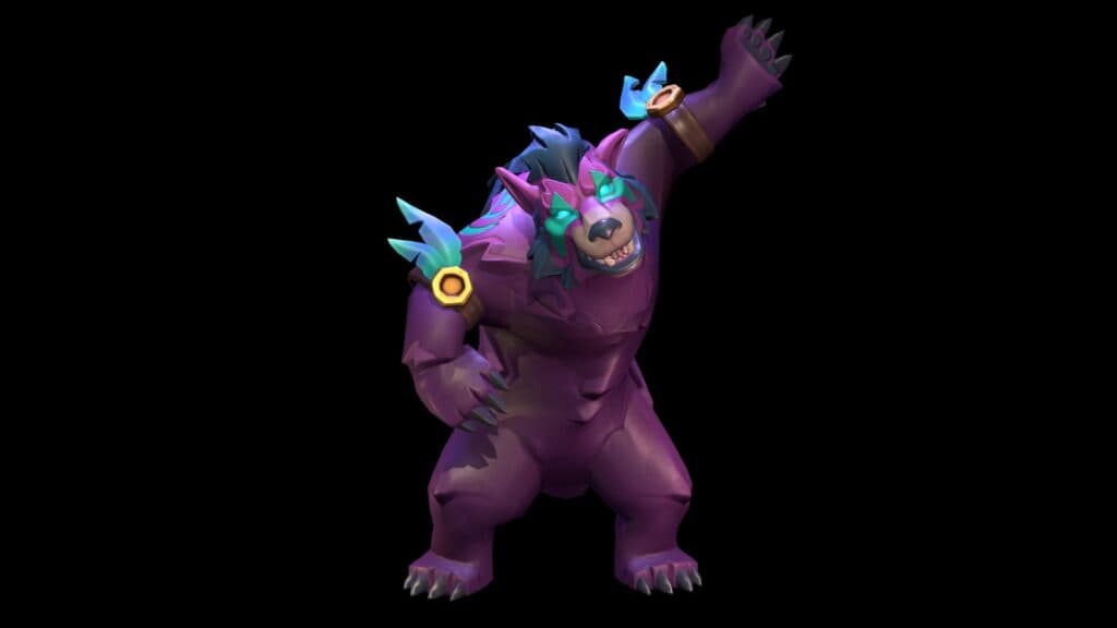 Druid of the Claw's bear model in Warcraft Rumble (Image via Blizzard Entertainment)