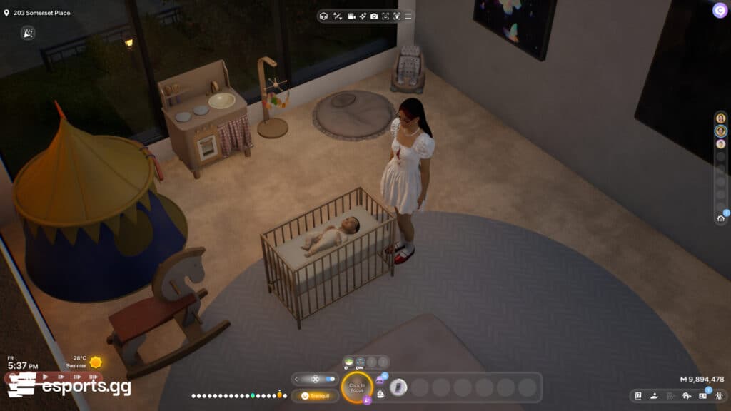 Taking care of your kid (Screenshot via esports.gg)