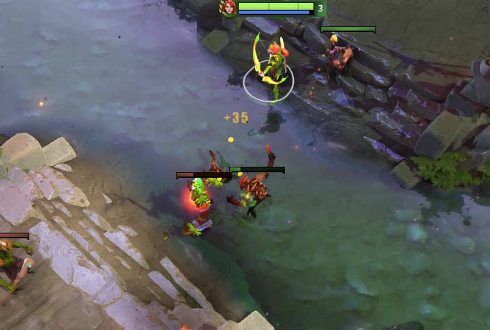 Last hitting (Image via esports.gg)