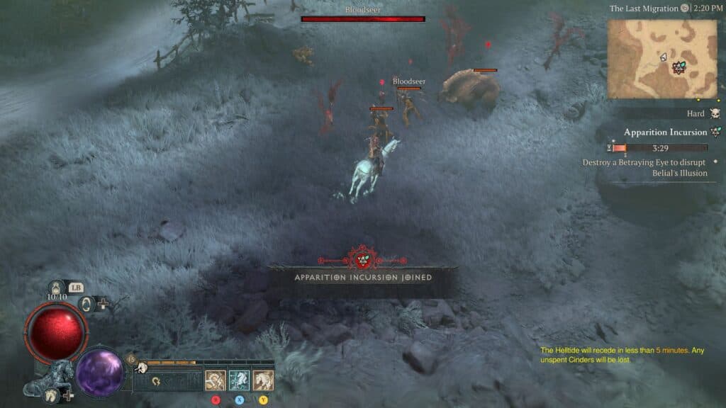 The Apparition Incursion functions a lot like the Legion event (Screenshot via esports.gg)