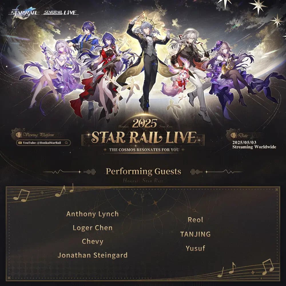 Star Rail LIVE 2025 performers (Image via HoYoverse)