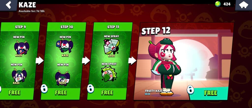 Kaze’s bundle in the Brawl Stars shop (Image via esports.gg)