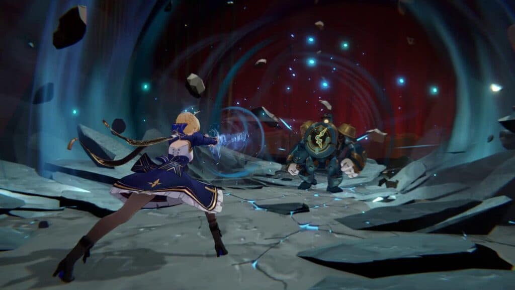 Saber in combat (Image via Dimbreath)