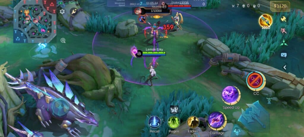 Obsidia sticks close to the enemy that's marked by her Ultimate. (Screenshot via esports.gg)