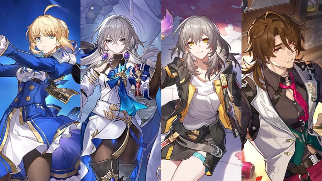 F2P-friendly team for Saber in Honkai Star Rail (Graphic via esports.gg)