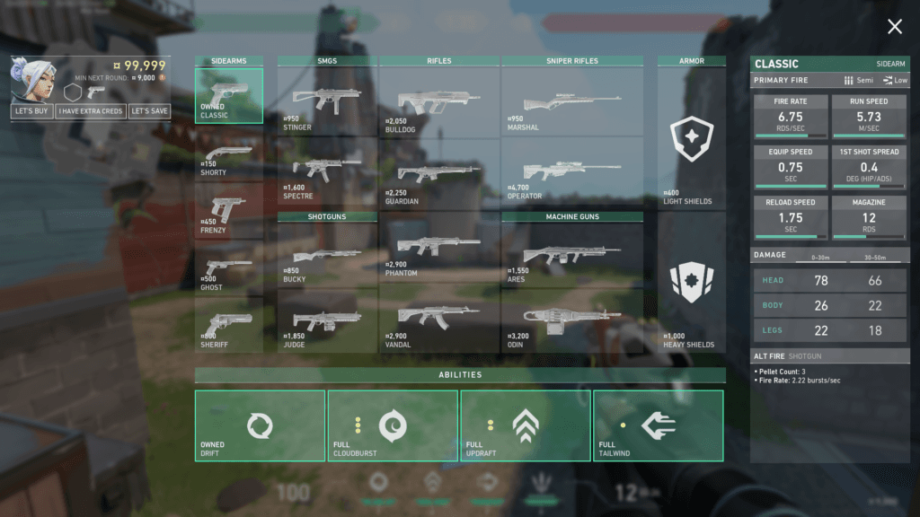 Die richtige Economy - Das Kaufmenü