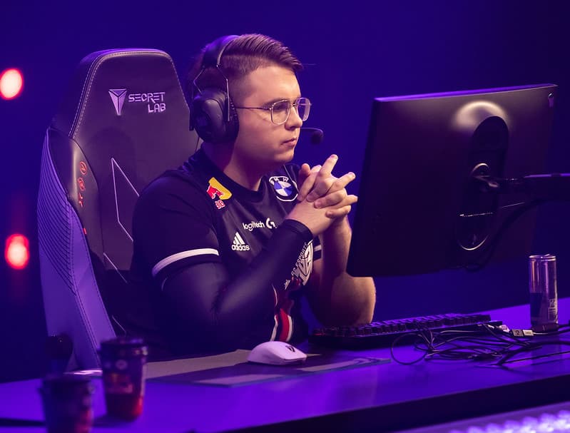 BERLIN, Deutschland - 12 SEPTEMBER: G2 Esports' Žygimantas "nukkye" Chmieliauskas nimmt an der VALORANT Champions Tour 2021 teil: Stage 3 Masters am 12 September, 2021 in Berlin, Deutschland. (Foto von Colin Young-Wolff/Riot Games)