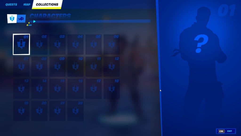 The Fortnite NPC Collection Book in Chapter 3 Season 4