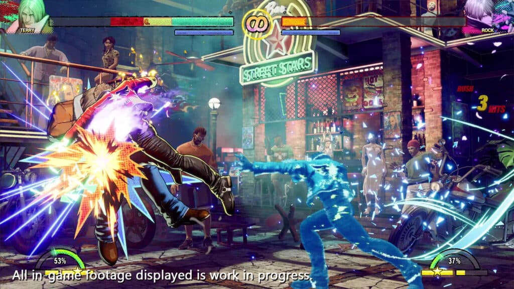 Fatal Fury: City of the Wolves gameplay featuring REV Accel (Image via SNK Corporation)