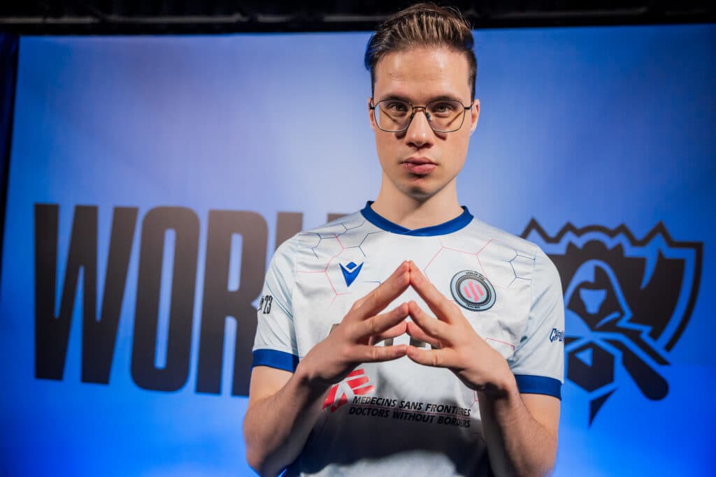 Crownie at Worlds 2023 (Photo via Christian Betancourt / Riot Games)