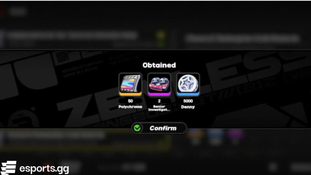 Free ZZZ code and rewards (Screenshot via esports.gg)