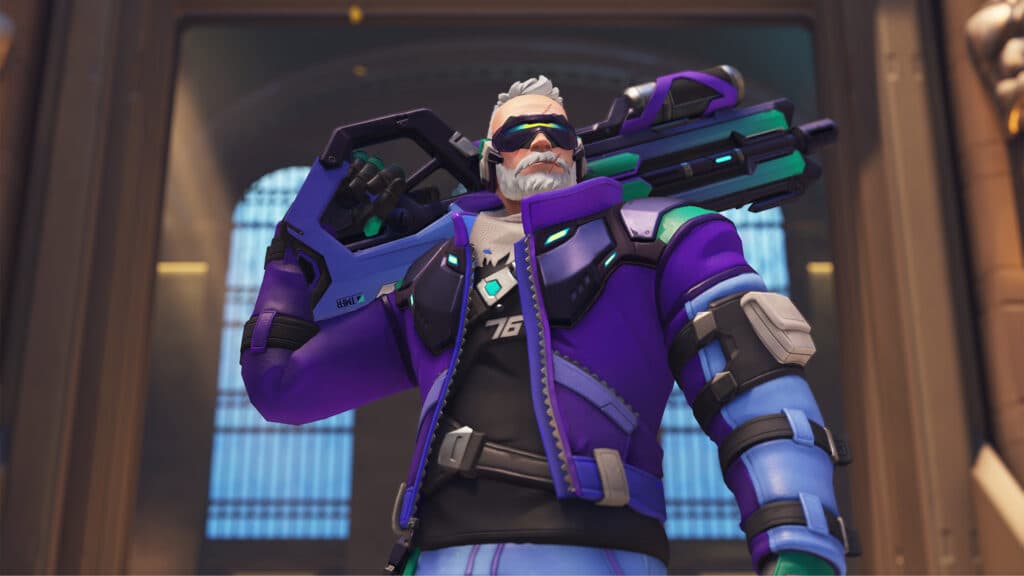The Resilient Pride Soldier: 76 skin in Overwatch 2 (Image via Blizzard Entertainment)