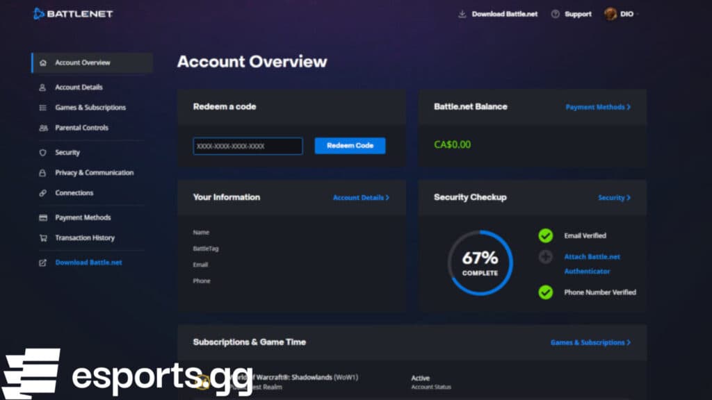 Code redemption page (Screenshot via esports.gg)