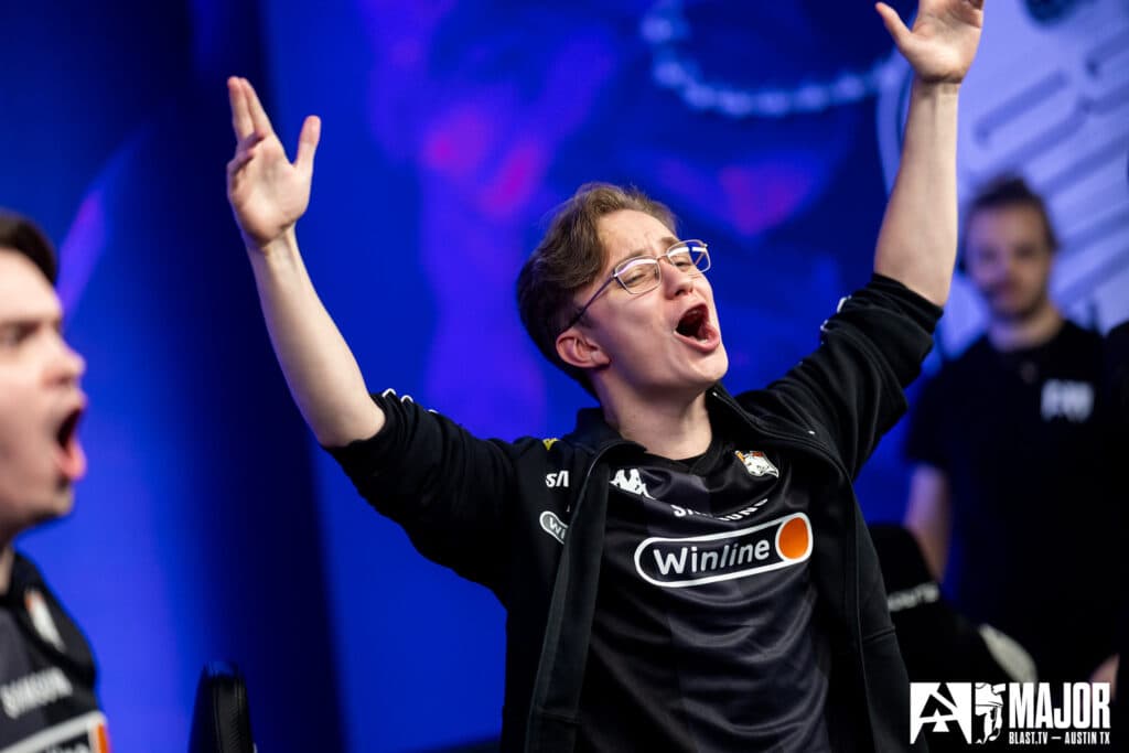 Virtus.pro at the CS2 Austin Major (Photo via BLAST | Michal Konkol)