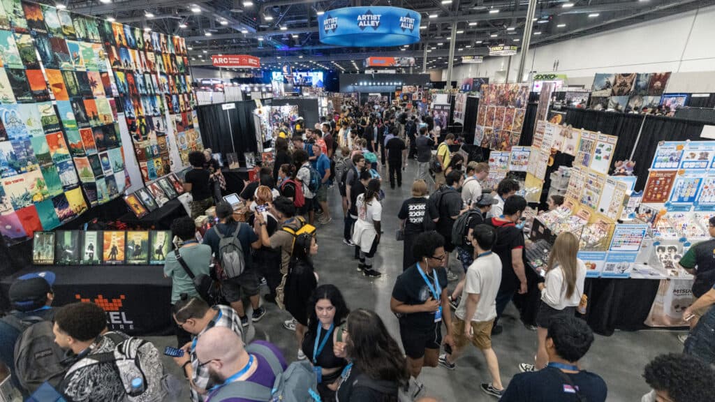 Last year's artist alley (Image via Robert Paul)