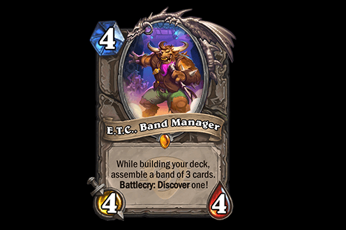 E.T.C., Band Manager in Hearthstone (Image via Blizzard Entertainment)
