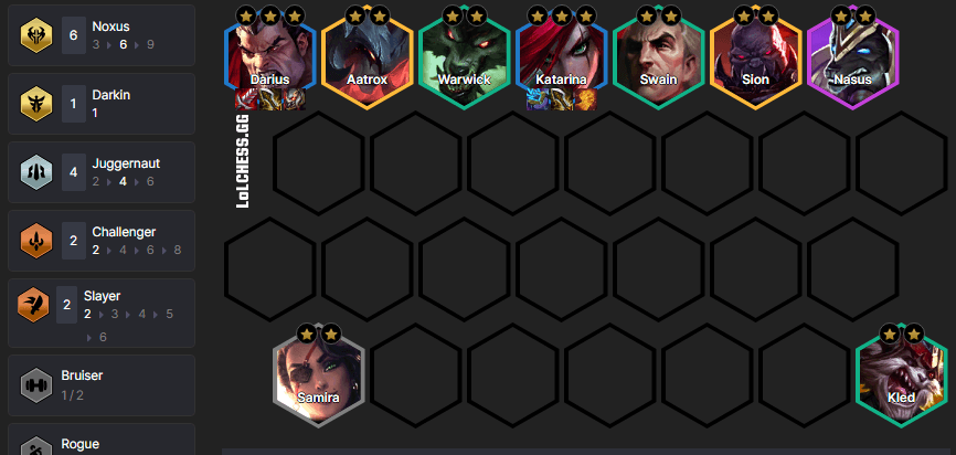 Noxus reroll late-game cap example (Image via lolchess.gg)