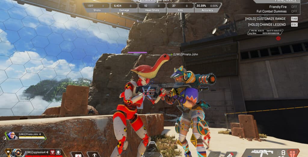 Red Nessie rides his noble steed on the island.