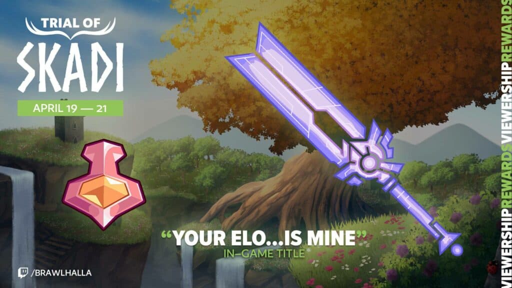 Viewership Rewards at the Trial of Skadi (image via Brawlhalla on Twitter)