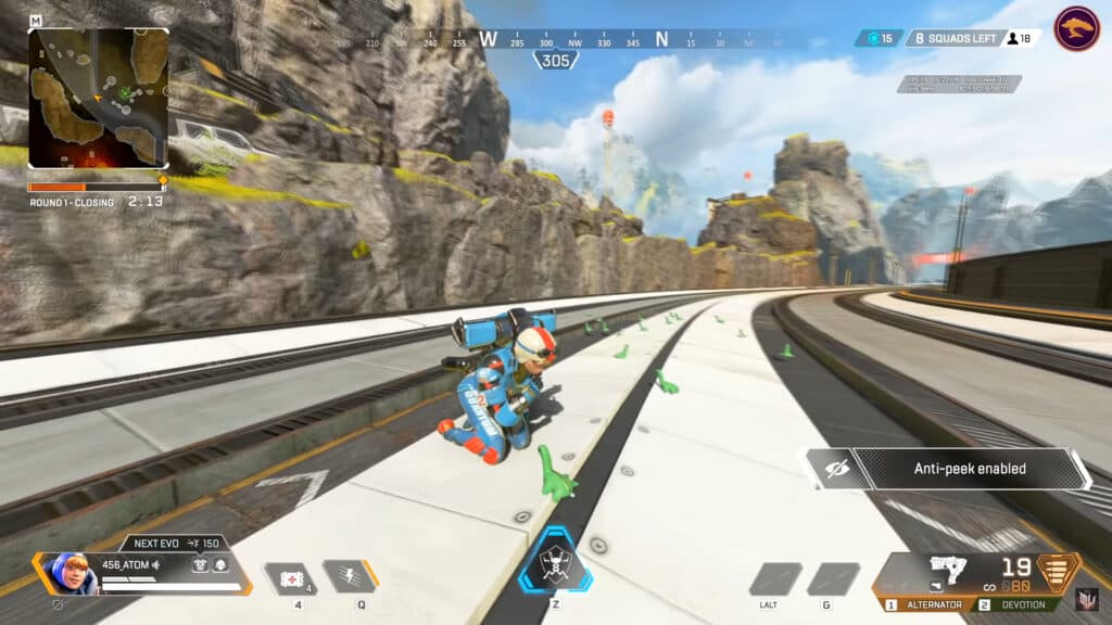 Wattson placing many Nessies with her unique animation (Image via MadLad on YouTube)