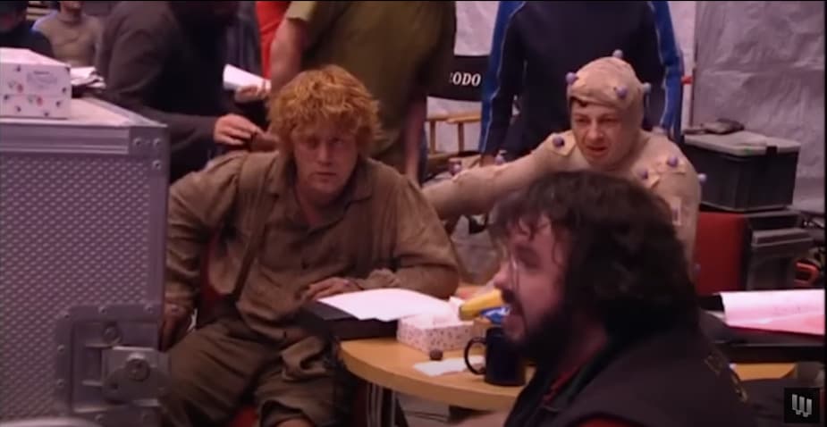 Andy Serkis and Peter Jackson on the set of Lord of the Rings (Image via WIRED)