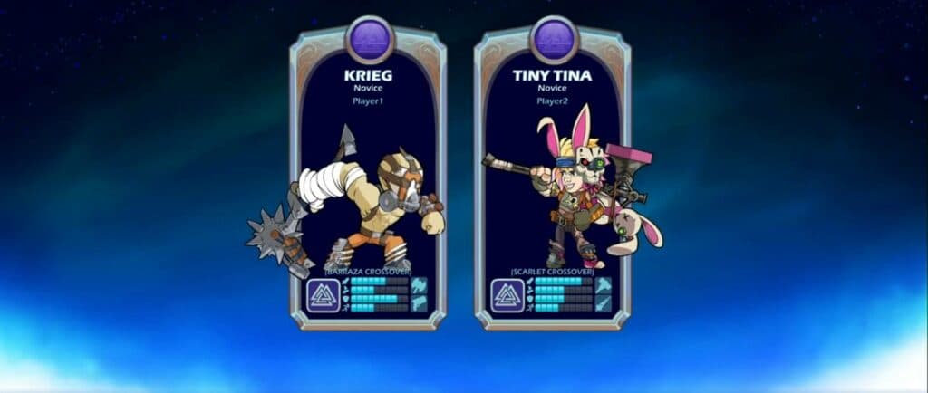 Krieg and Lilith (Image via Brawlhalla)