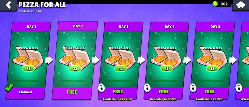Free Pizza Slices in Brawl Stars (Image via esports.gg)