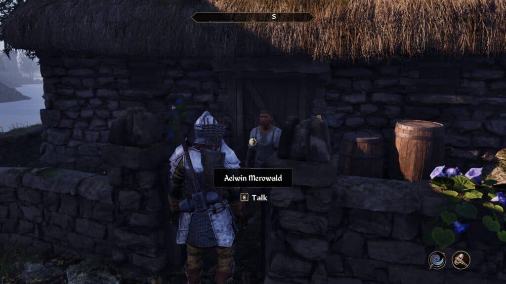 Aelwin Merowald, a retired fisherman in Weye (Screenshot via esports.gg)