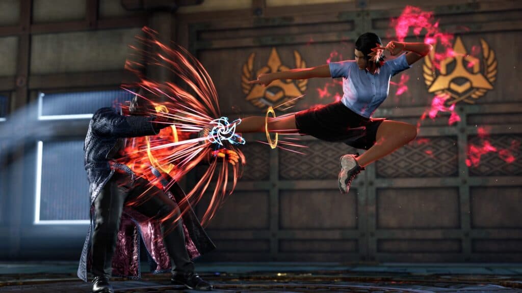 Kazuya takes a hit from Azucena, who benefited from Season 2 buffs