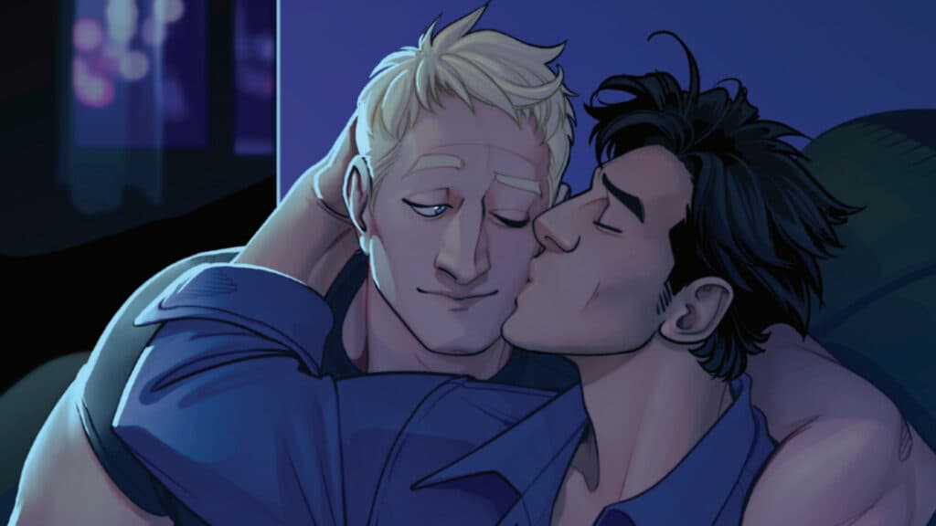 Jack Morrison and Vincent artwork from the new Overwatch 2 short story (Image via Blizzard Entertainment)