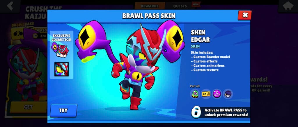 Shin Edgar in Brawl Stars (Image via esports.gg)